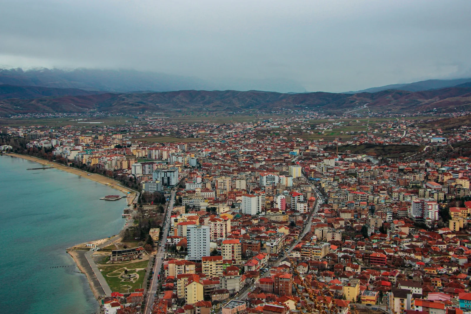 Albania - aerial view of city buildings during daytime